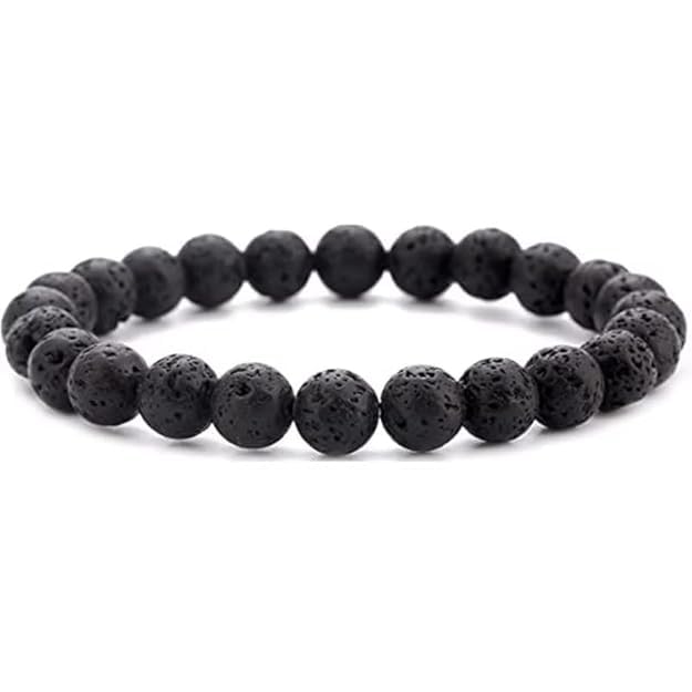 Natural Lava 8 mm,Bracelet for Wealth Protection
