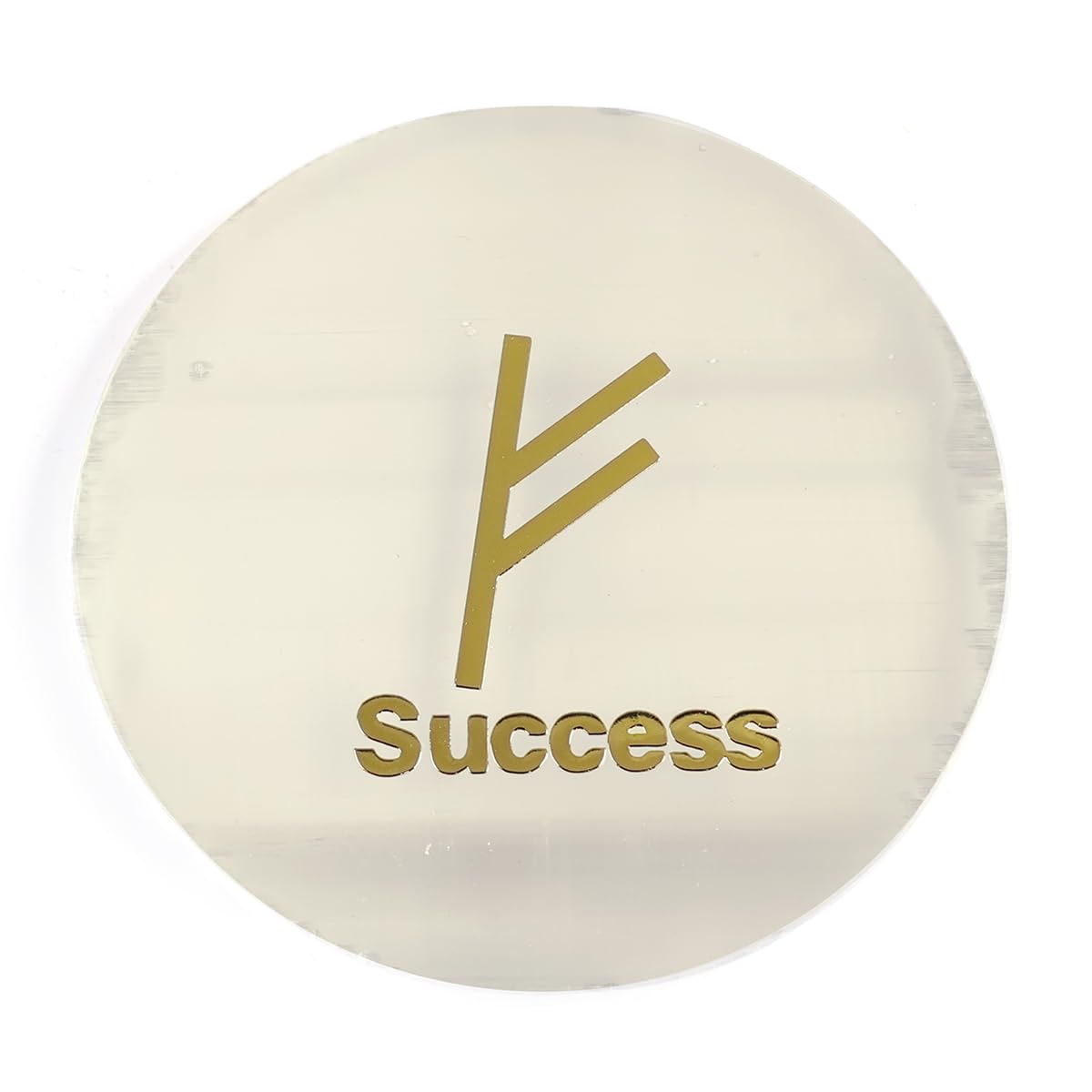 Selenite Charging Plate Sucess Symbol Crystal