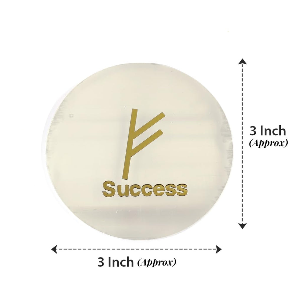 Selenite Charging Plate Sucess Symbol Crystal