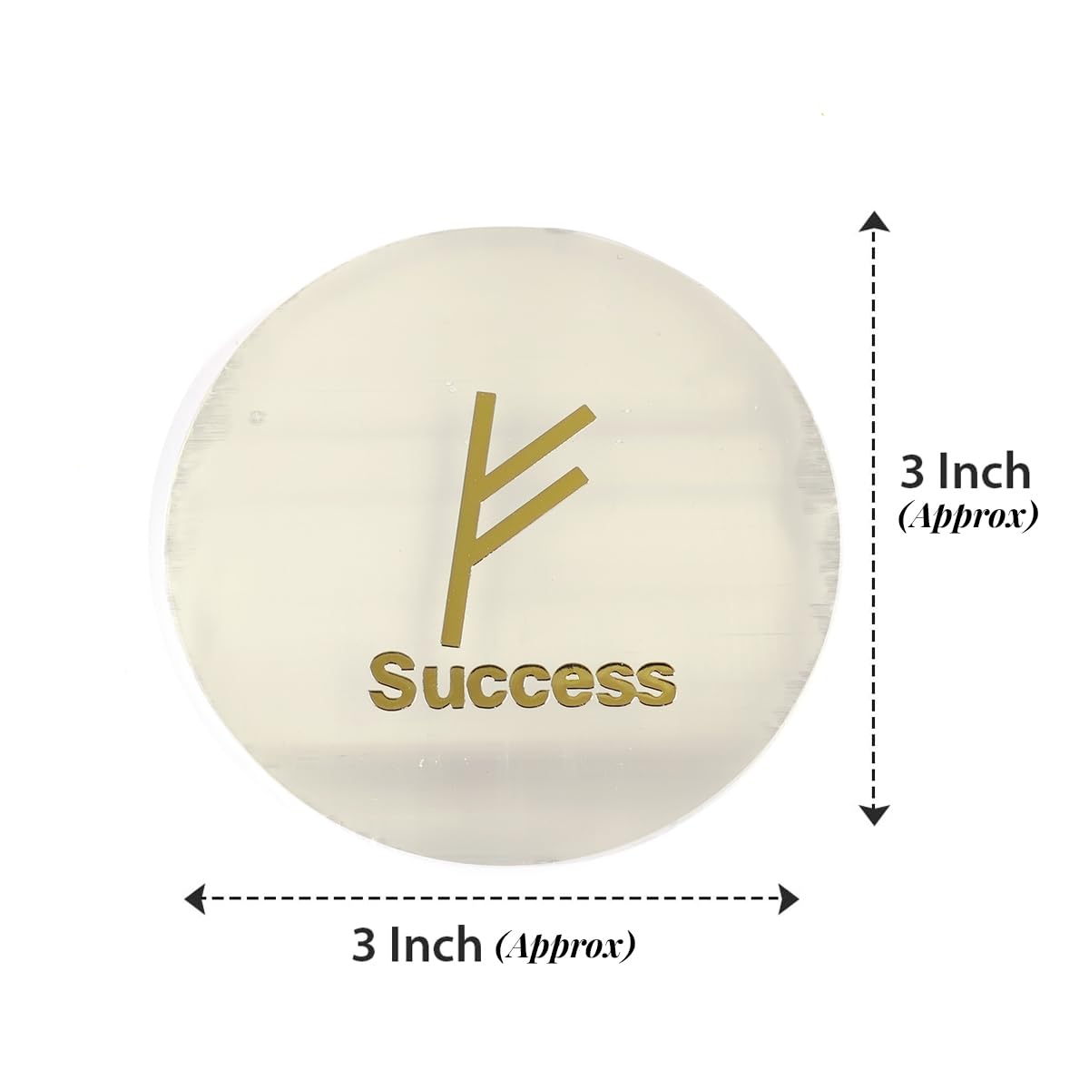 Selenite Charging Plate Sucess Symbol Crystal